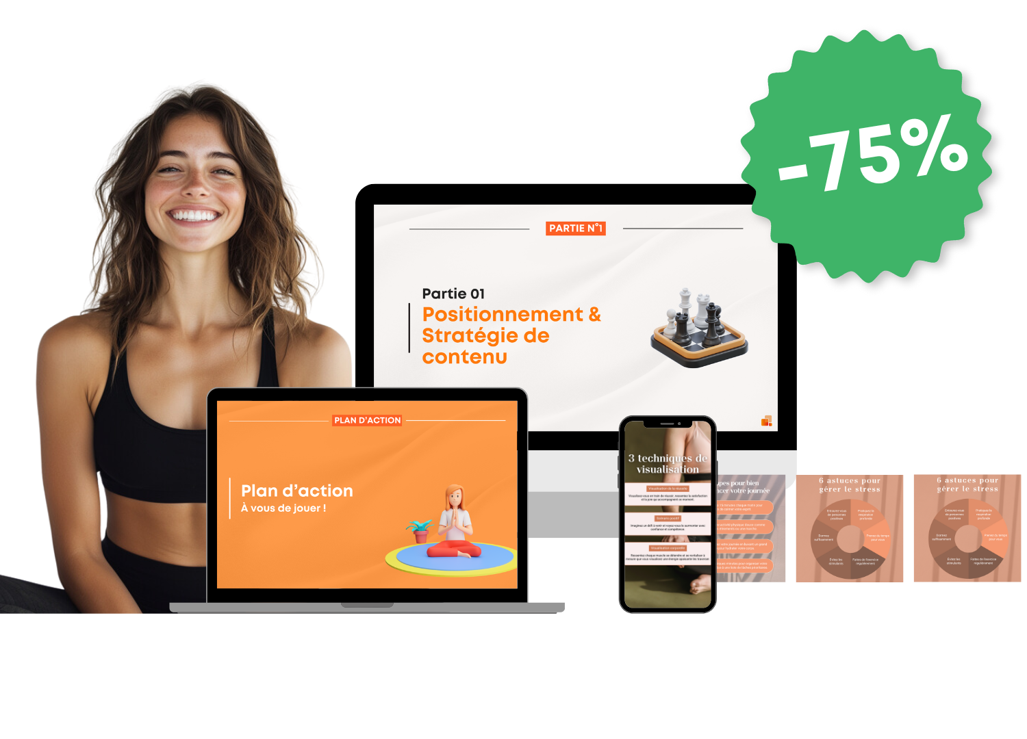 Mock up site - PDV Pack métier mock up prix yoga